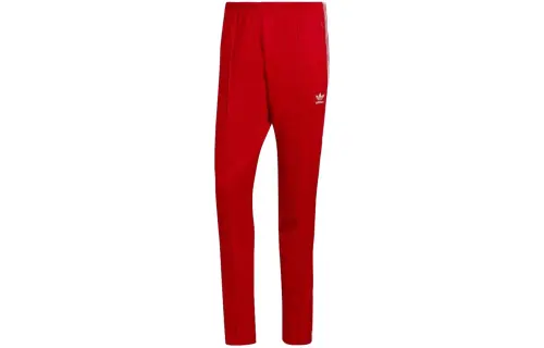 Adidas Originals Classics Beckenbauer Knitted Sweatpants Japan Version Men's Red