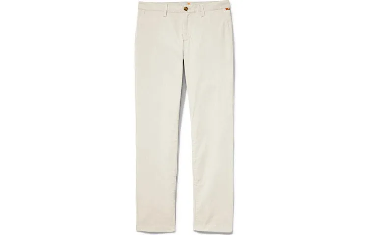 Timberland Casual Pants Men's White Moderate Straight Fit Pants