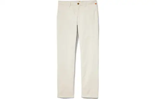 Timberland Casual Pants Men's White Moderate Straight Fit Pants
