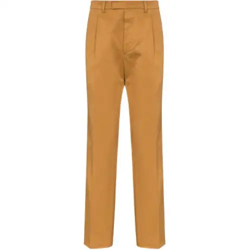 PRADA Casual Pants Men's Khaki Moderate Straight Fit Pants