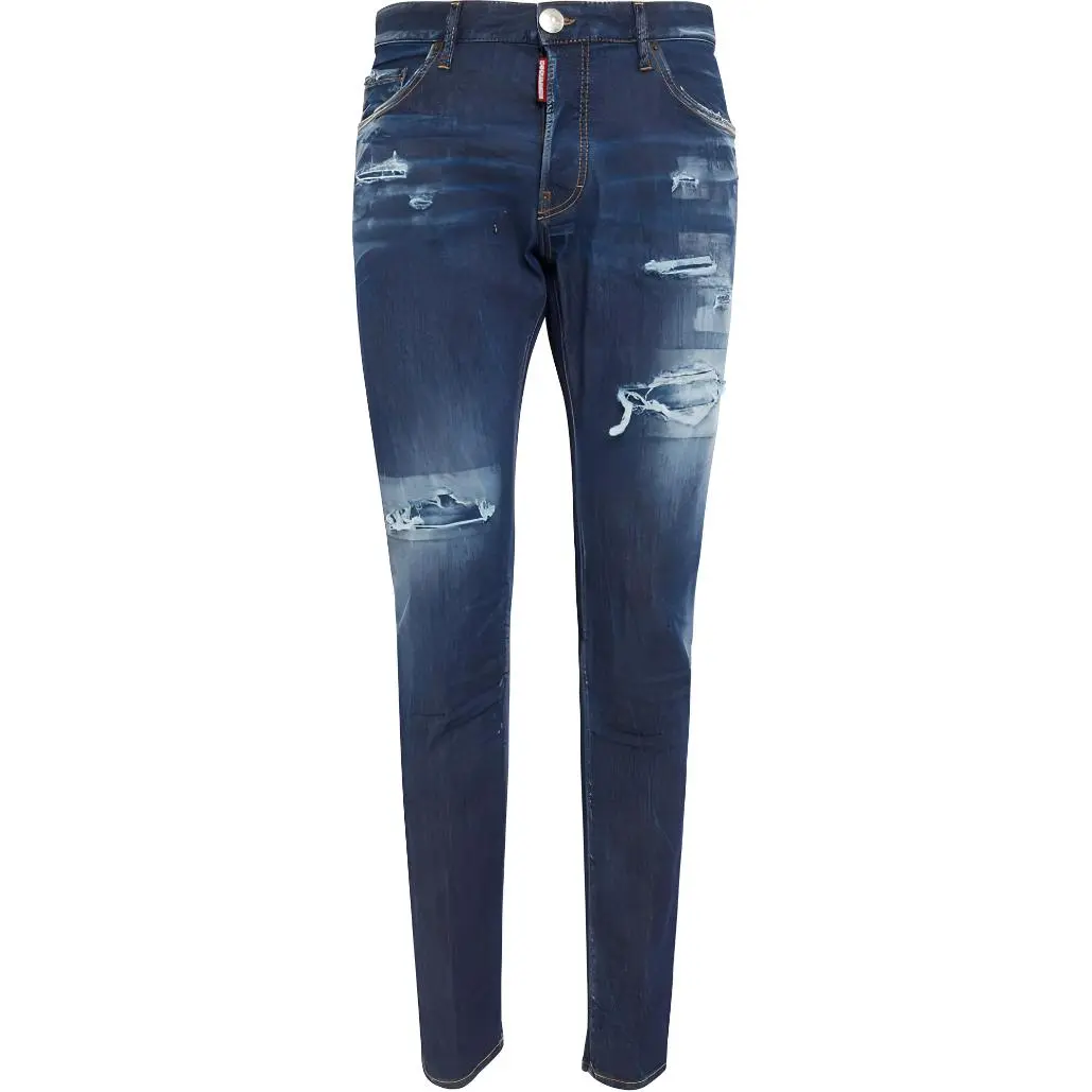 Dsquared2 Straight Leg Distressed Jeans
