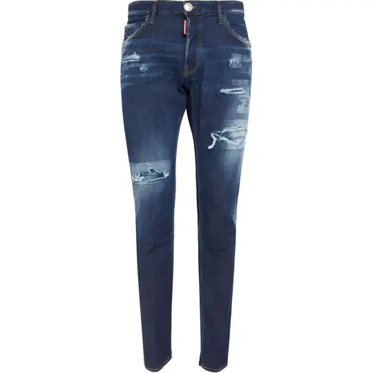 Dsquared2 Straight Leg Distressed Jeans