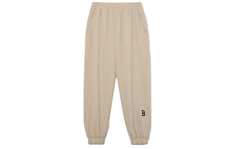MLB Knitted Sweatpants Unisex Apricot