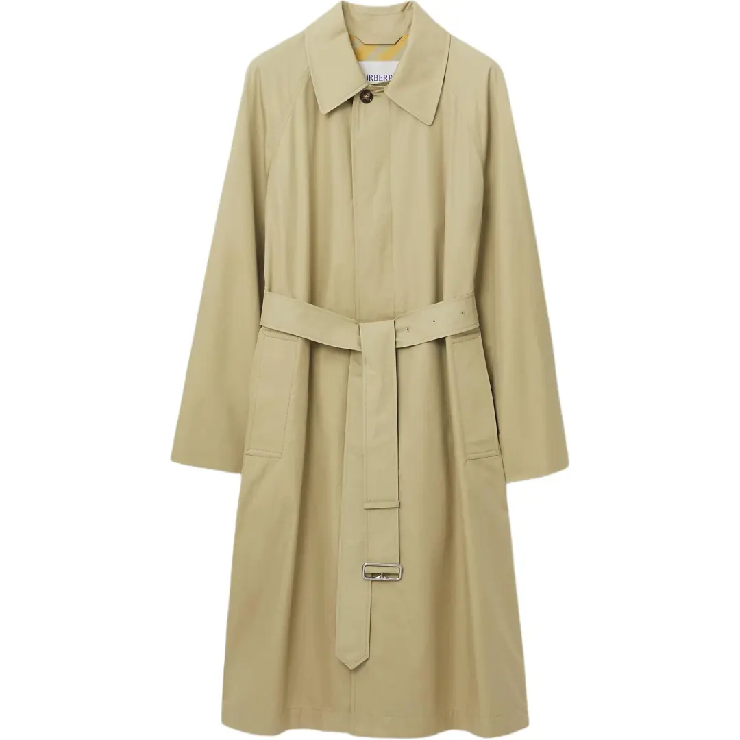 Burberry Trench Coats Men's Camel Lapel Moderate Other