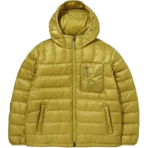 FILA Glossy Ripstop Down Jacket Men's Mustard Yellow