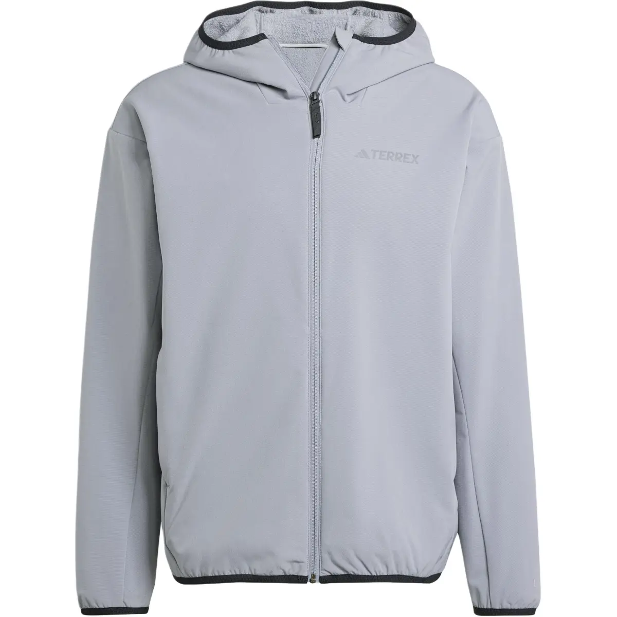 Adidas FW24 Cold.Rdy Series MULTI Outdoor Fleece Lined Sports Hooded Softshell Jackets & Coats Men's Light Gray