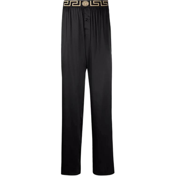 Мужские штаны Versace Elastic Waist (черные)