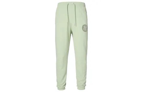 Jordan Fleece Lined Loose Fit Mid Rise Drawstring Elastic Cuff Knitted Sweatpants Men's Green