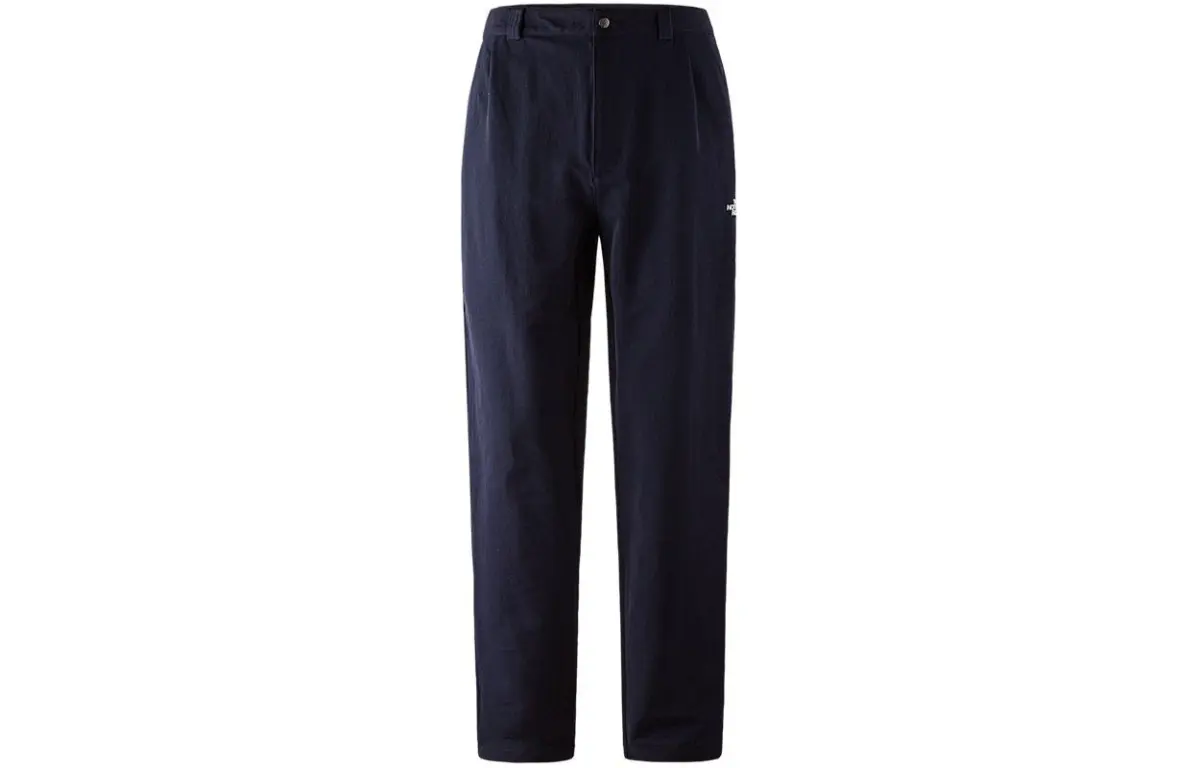THE NORTH FACE Knitted Sweatpants Men's Blue Moderate Cuffed Pants