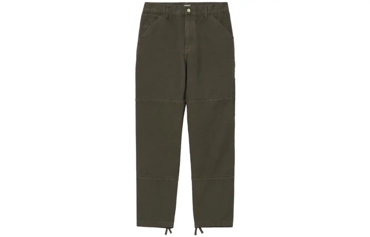 Carhartt WIP Casual Pants Men's Green Moderate Straight Fit Pants
