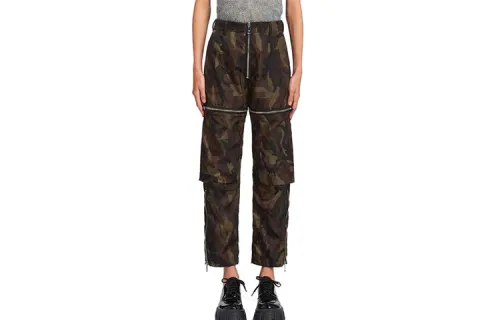 PRADA Casual Pants Men's Camouflage Moderate Straight Fit Pants