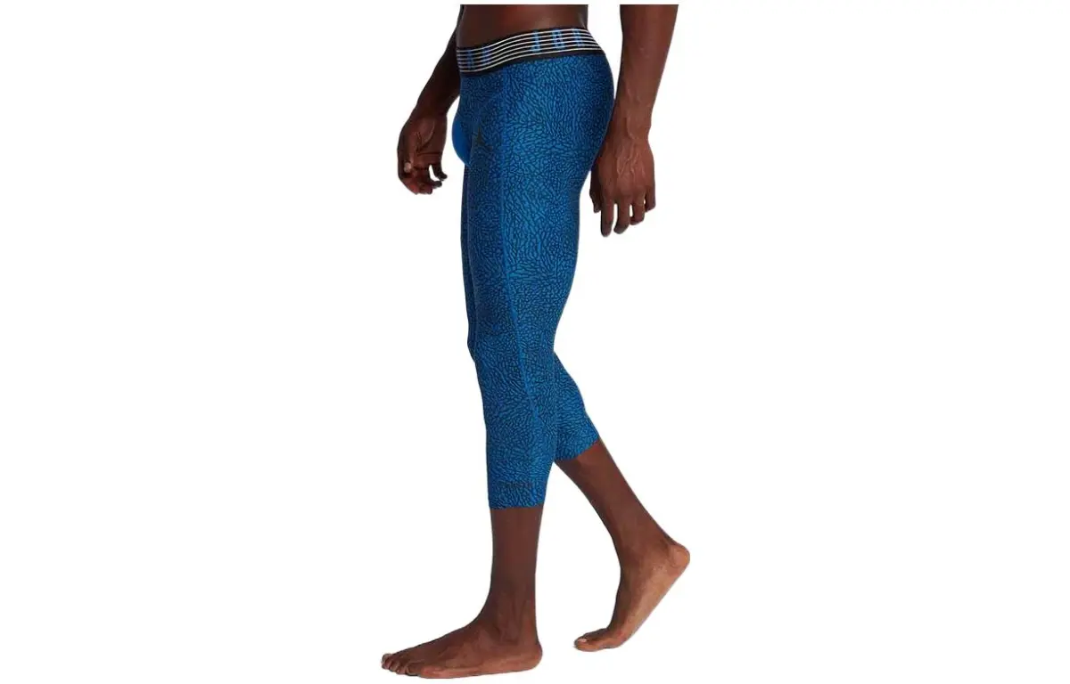 Jordan Knitted Sweatpants Men's Blue Moderate Slim Fit Pants