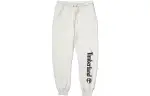 Timberland Knitted Sweatpants Men's Vintage White Moderate Cuffed Pants