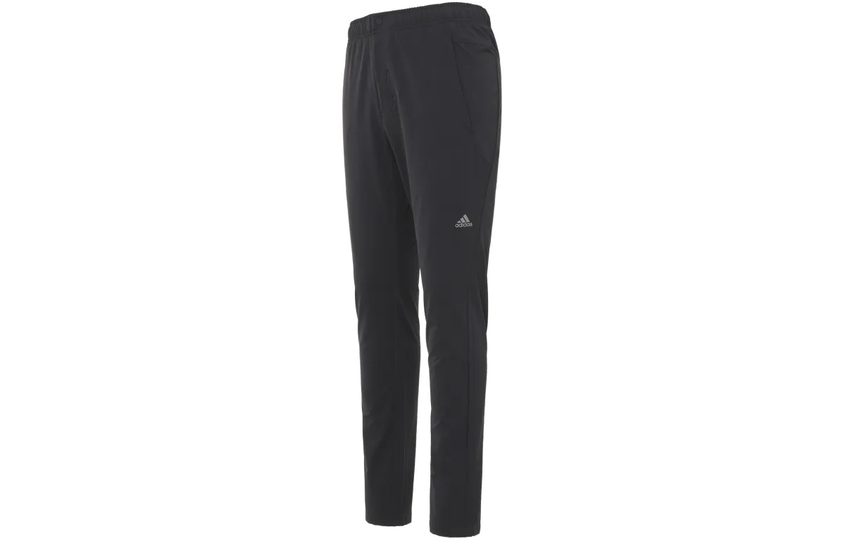 Adidas Casual Pants Men's Black Moderate Straight Fit Pants