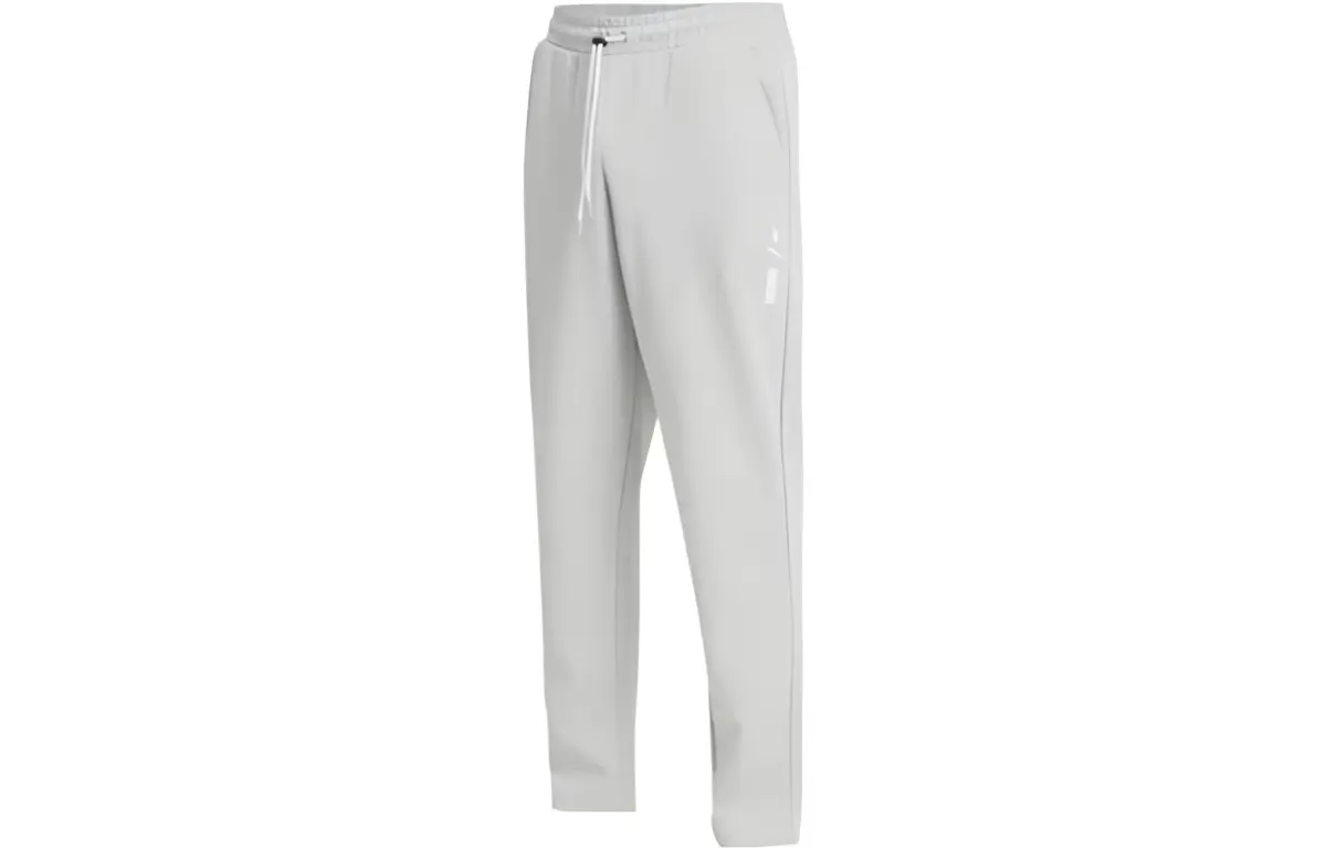 PUMA Casual Pants Men's Gray Moderate Straight Fit Pants