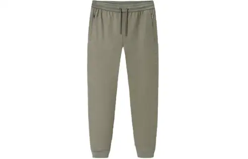 ANTA Knitted Sweatpants Men's Glacier Gray Moderate Cuffed Pants