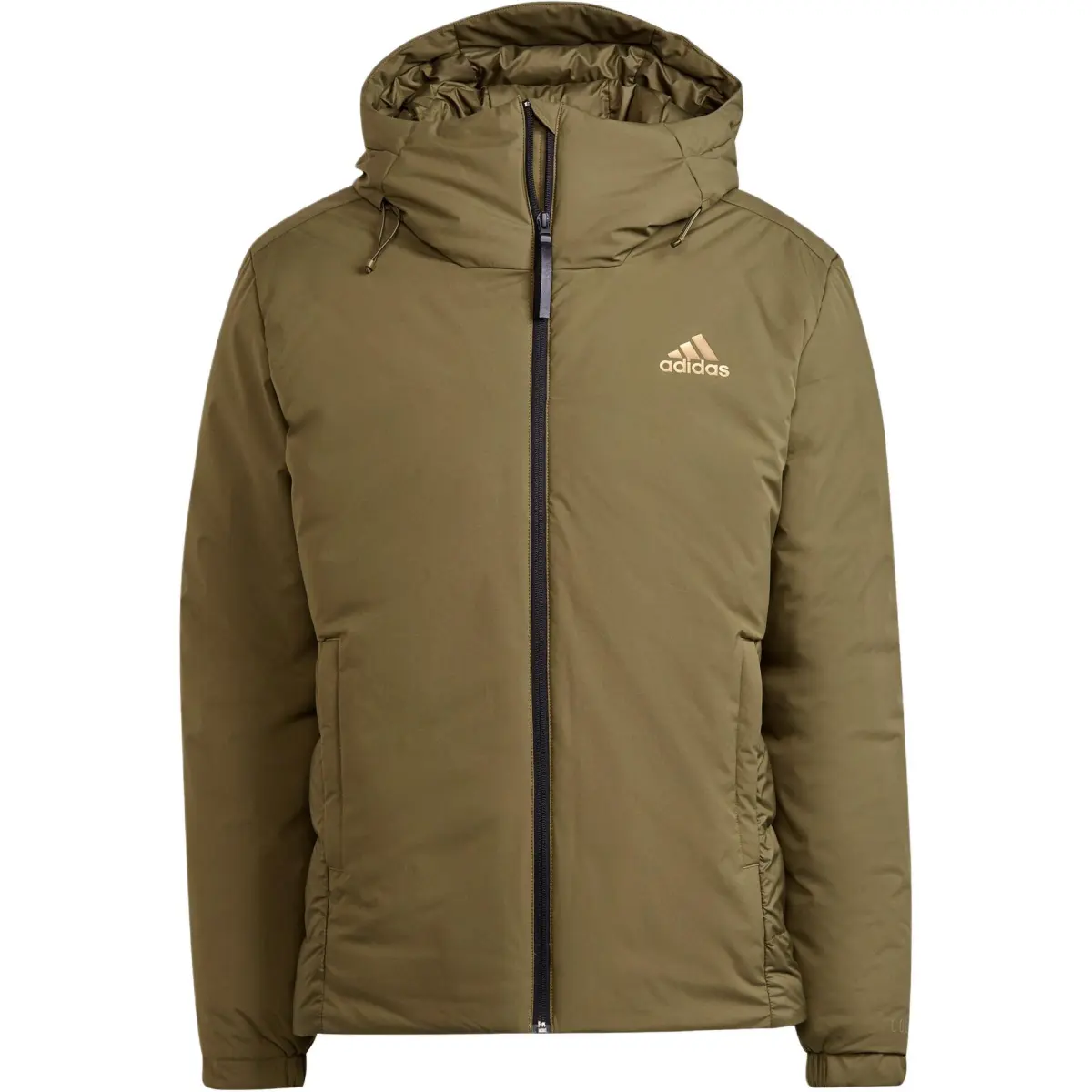 Adidas Down Jackets Men's Green Hooded Moderate Other