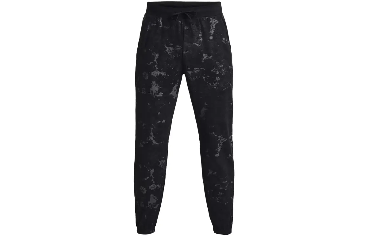 Under Armour Knitted Sweatpants Men's Black Moderate Tapered Pants