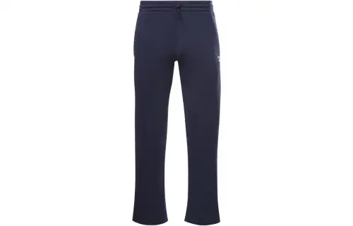 Reebok Knitted Sweatpants Men's Dark Blue Moderate Straight Fit Pants