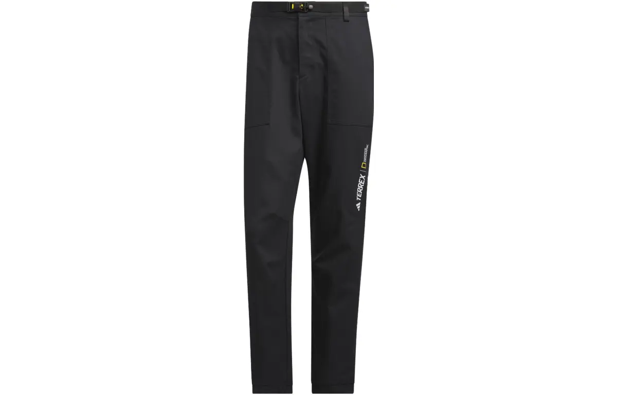 Adidas Knitted Sweatpants Men's Black Moderate Cuffed Pants