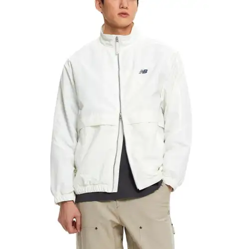 New Balance UNI ESSHeritage Jackets & Coats Unisex Ivory
