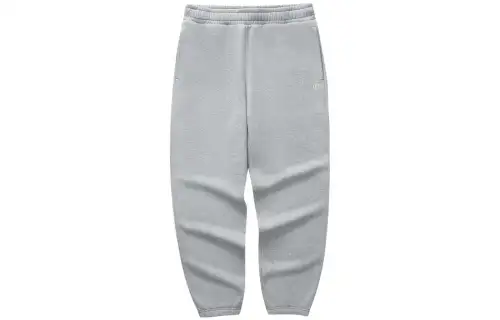 Skechers Colorful Solid Color Elastic Waistband With Elastic Cuff And Fleece Lining Knitted Sweatpants Men's