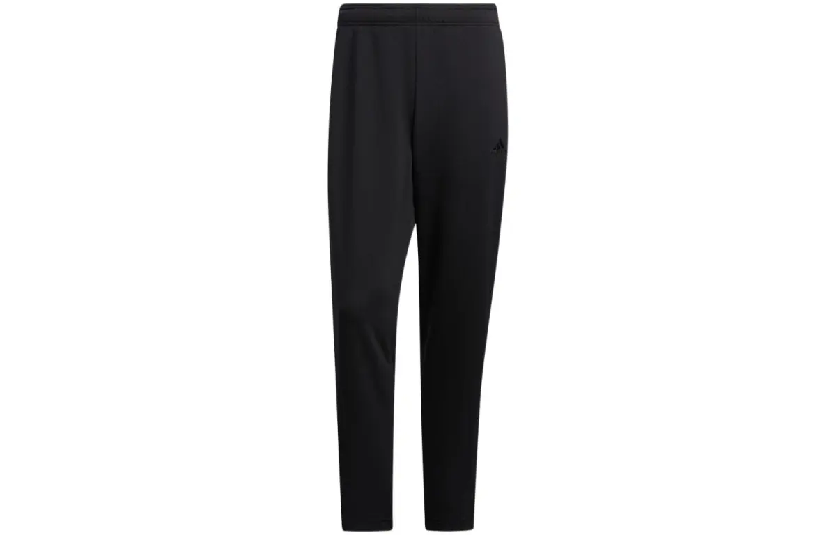 Adidas Knitted Sweatpants Men's Black Moderate Cuffed Pants