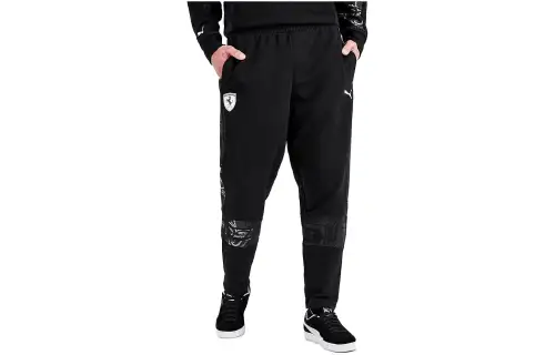 PUMA Knitted Sweatpants Men's Black Moderate Other