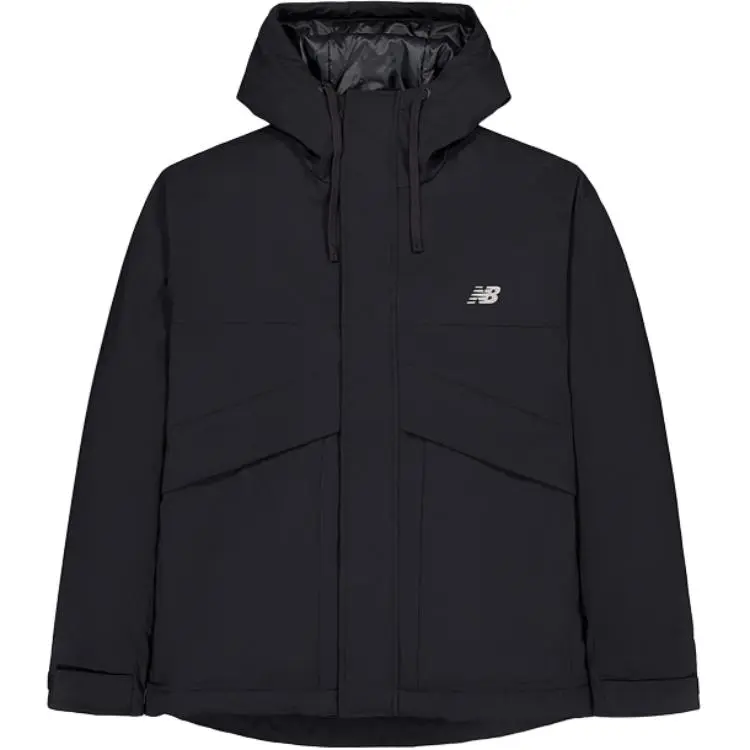 New Balance Jackets Men's Black Hooded Moderate Other