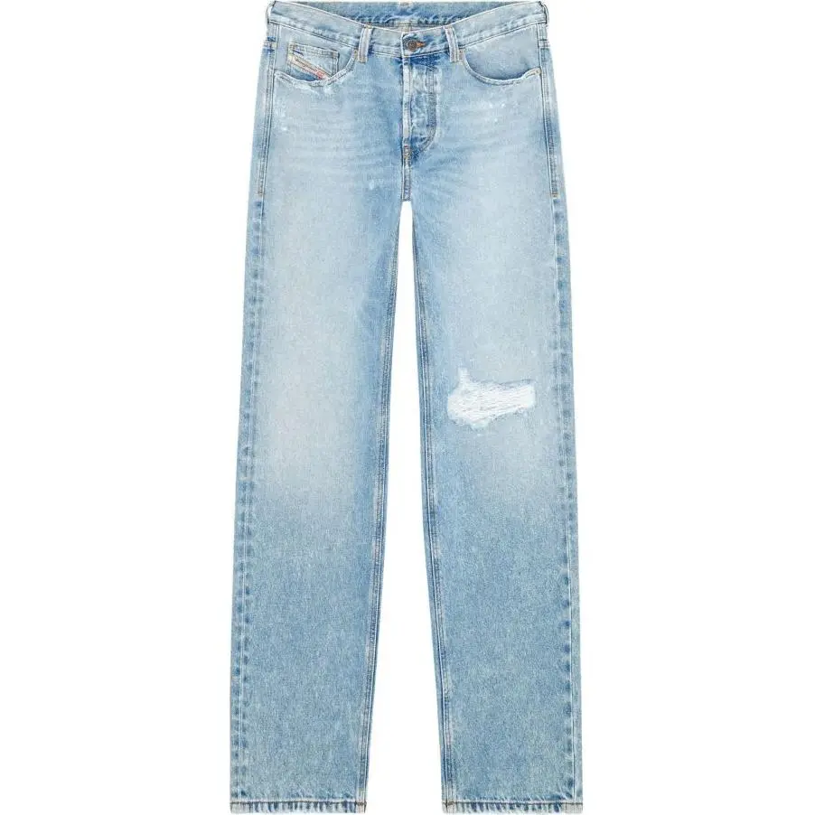 DIESEL 2010 D Macs 09j80 Distressed Straight Jeans