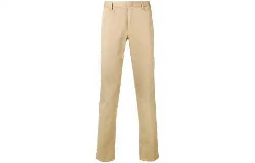 PRADA Casual Pants Men's Khaki Moderate Straight Fit Pants