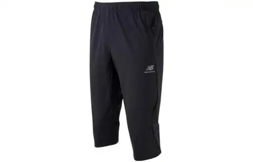 New Balance Knitted Sweatpants Men's Black Moderate Straight Fit Pants