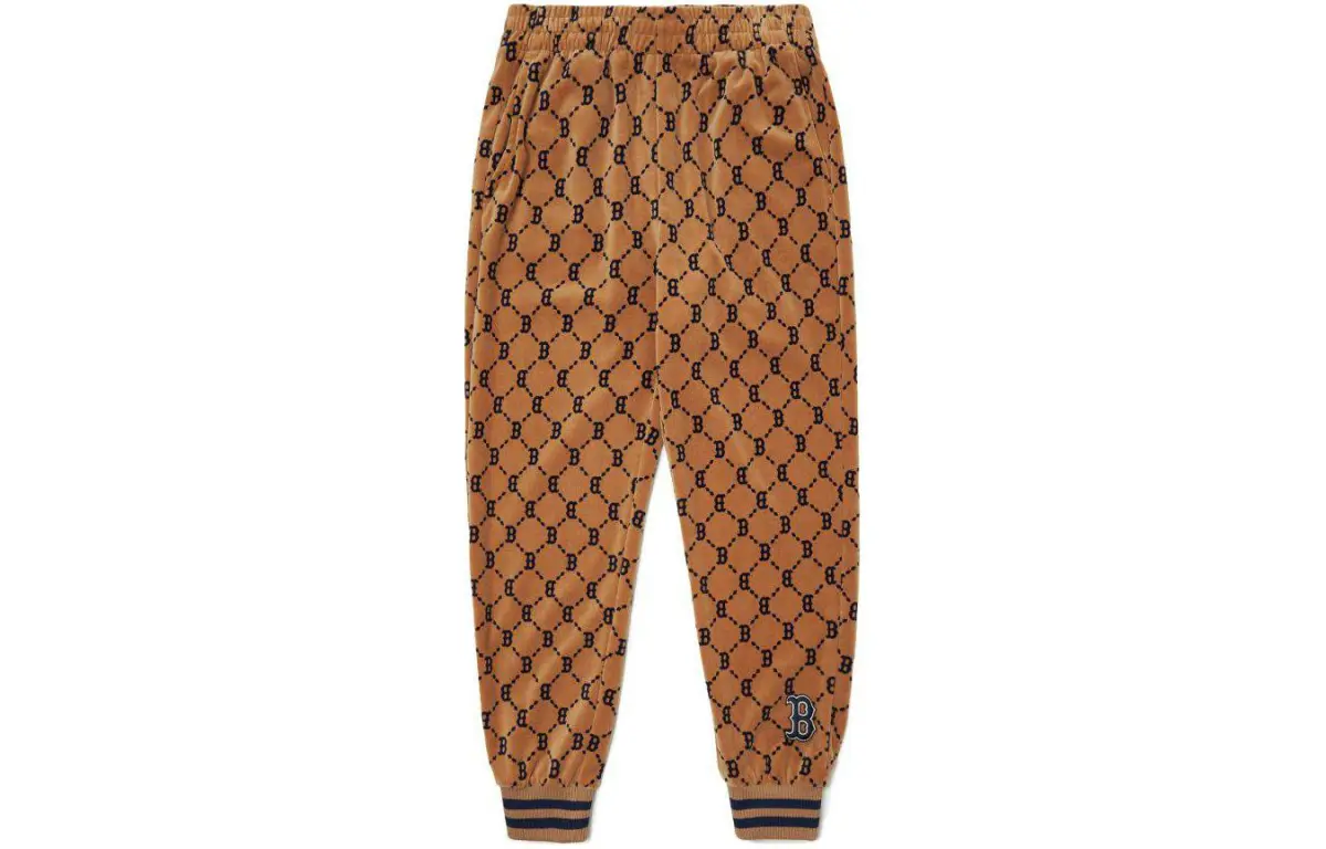 MLB Knitted Sweatpants Unisex Brown