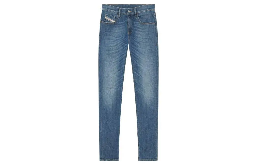 DIESEL 2019 D Strukt Logo Embroidered Slim Jeans
