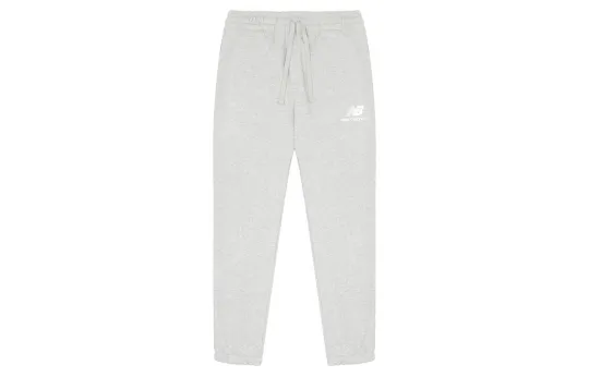 New Balance Knitted Sweatpants Men's Light Gray Moderate Cuffed Pants