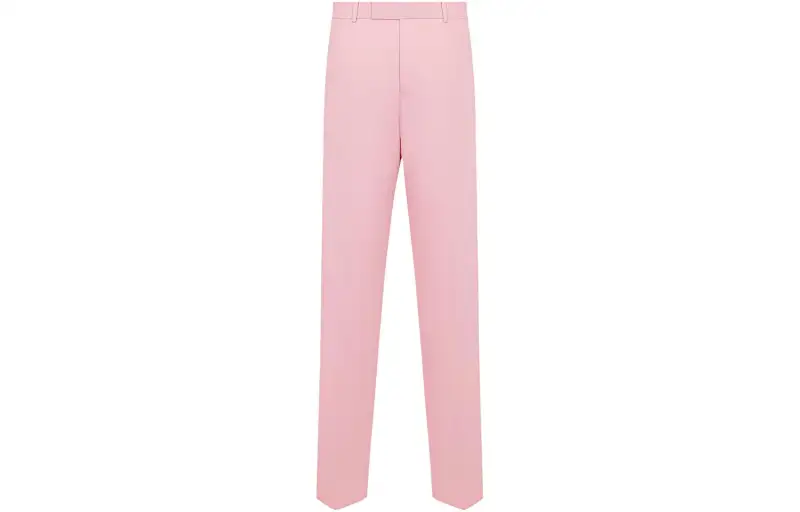 DIOR Quarterly New Products Casual Pants Men's Pink Moderate Wide Leg Pants