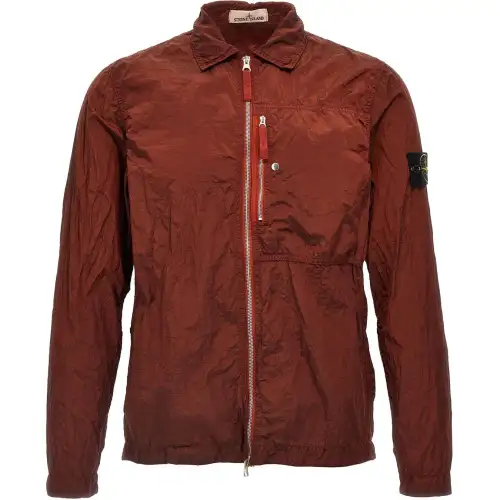 STONE ISLAND Compass Patch Zip Up Jacket