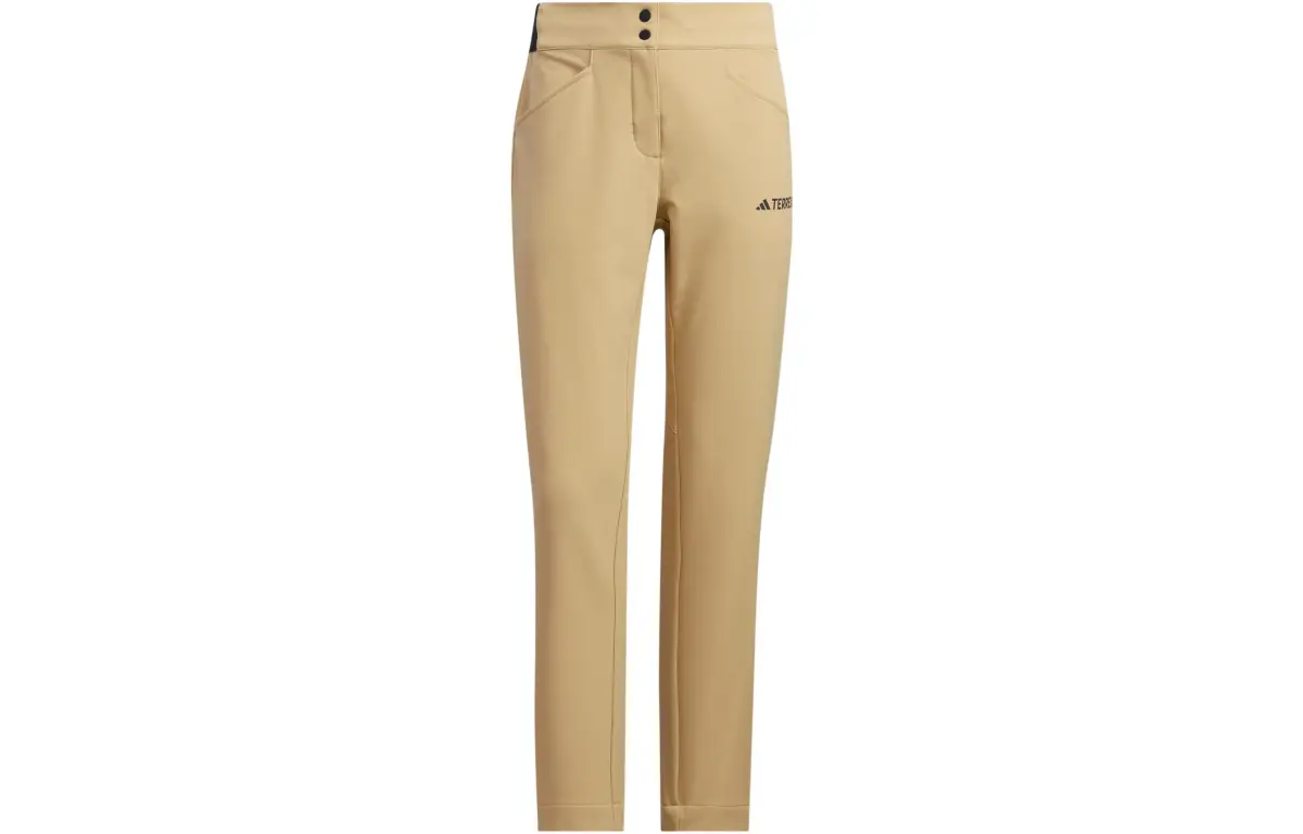 Adidas Knitted Sweatpants Men's Light Khaki Moderate Straight Fit Pants