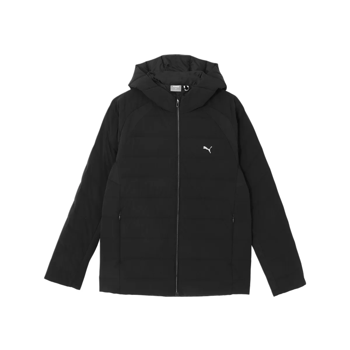 PUMA Down Jackets Men's Black Hooded Moderate Down Jacket