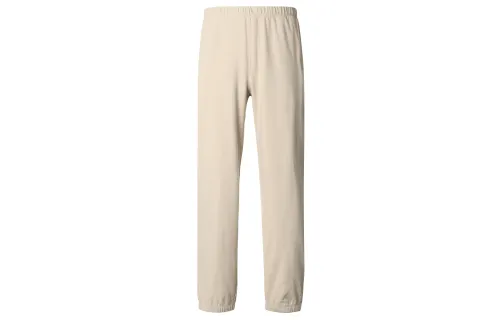 UNIQLO Knitted Sweatpants Unisex Light Beige Moderate Cuffed Pants