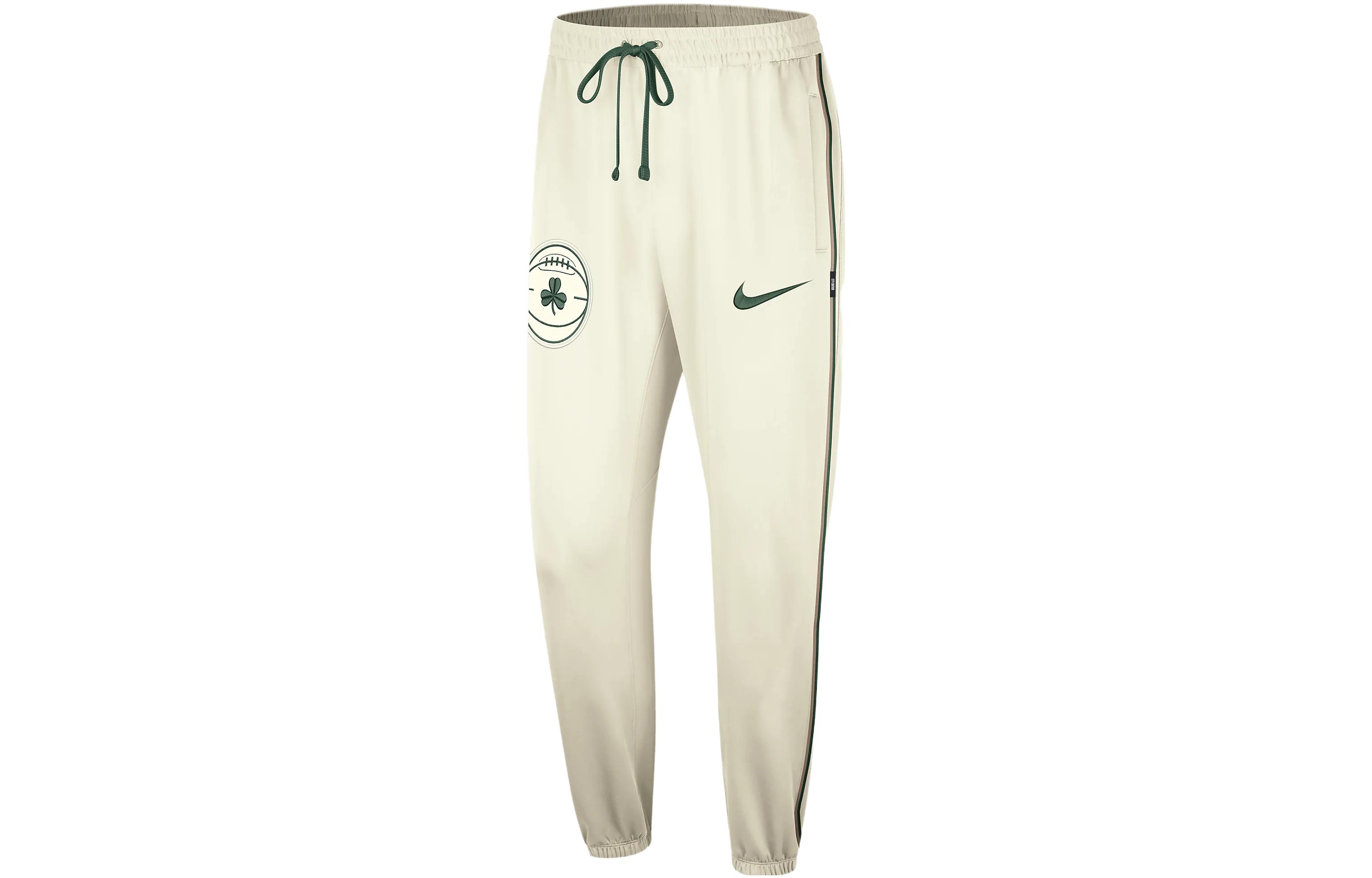 Nike Dri-Fit Boston Celtics Showtime City Edition Monogram Printed Knit Sweatpants City Edition Boston Celtics Men's Sail White