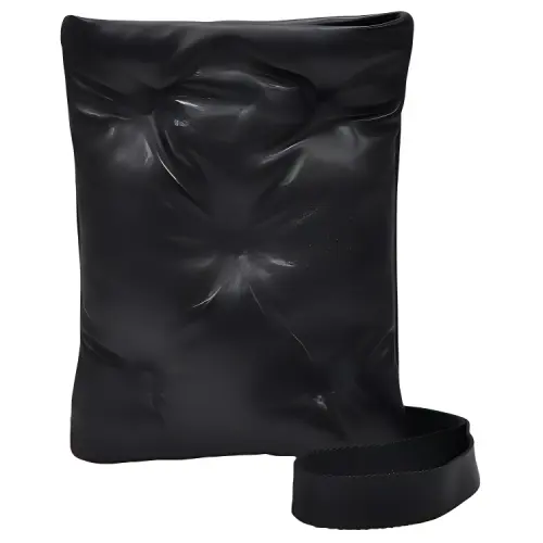 Maison Margiela Leather Cell Phone Pouch Handbag Men's Black