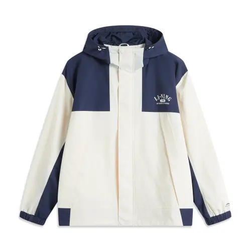 Li Ning Lotus Leaf Trench Coat Unisex Dark Ship Blue/Ecru