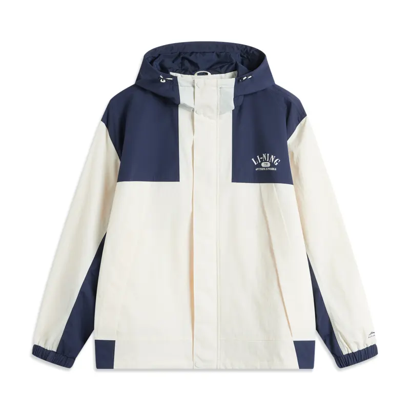 Li Ning Lotus Leaf Trench Coat Unisex Dark Ship Blue/Ecru