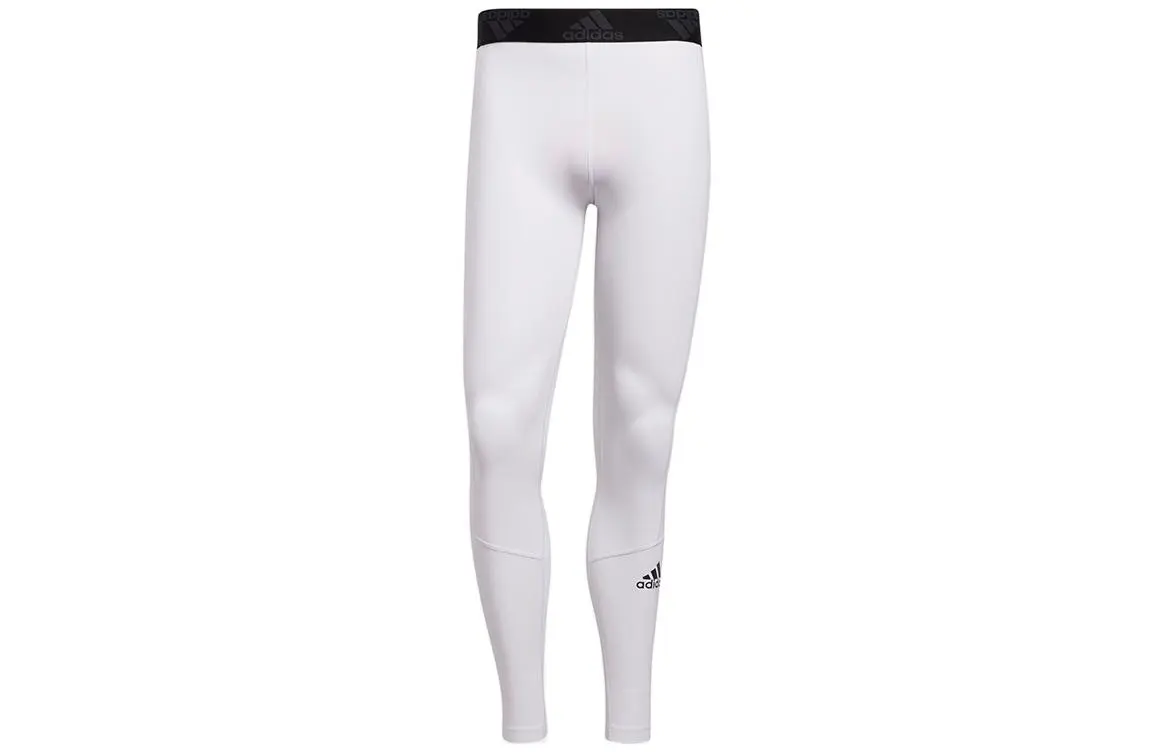 Adidas Knitted Sweatpants Men's White Moderate Slim Fit Pants