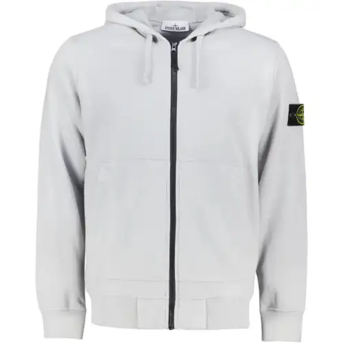 STONE ISLAND Compass Patch Zip Up Hoodie