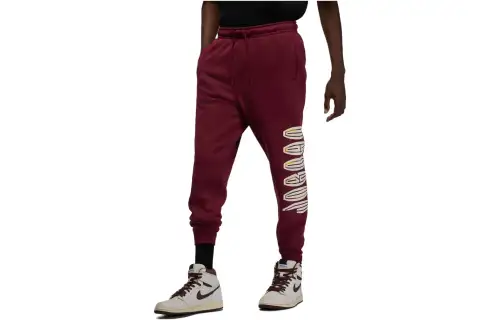 Jordan Flight MVP Knitted Sweatpants Men's Brick Red