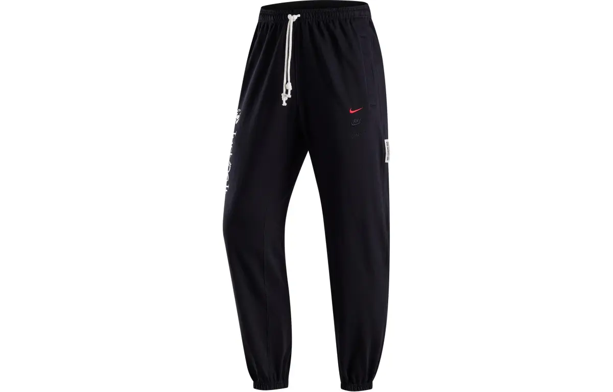 Nike FW23 Year Of The Dragon CNY Collection, Vintage Quick Dry Cuffed Basketball Long Knitted Sweatpants Men's Black
