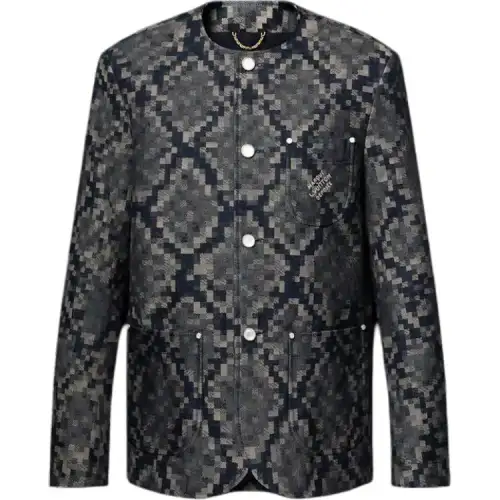 Louis Vuitton 2010s python-pattern jacket
