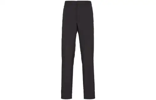 PRADA Casual Pants Men's Black Moderate Straight Fit Pants